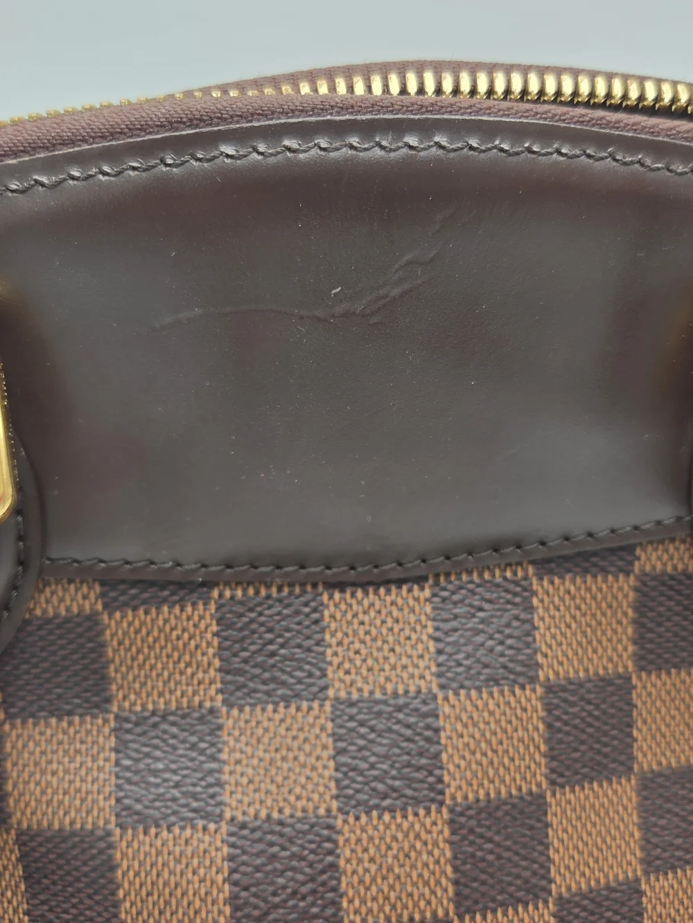 Authentic Louis Vuitton Damier Ebene Verona PM Brown Purse & Dust Bag